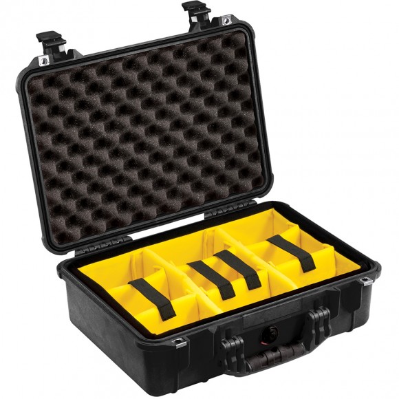 Peli 1500 Case with Padded Divider Set Peli 1500 Case with Padded Divider Set